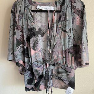 IRO Paris Bernie Wrap Top, Size 34